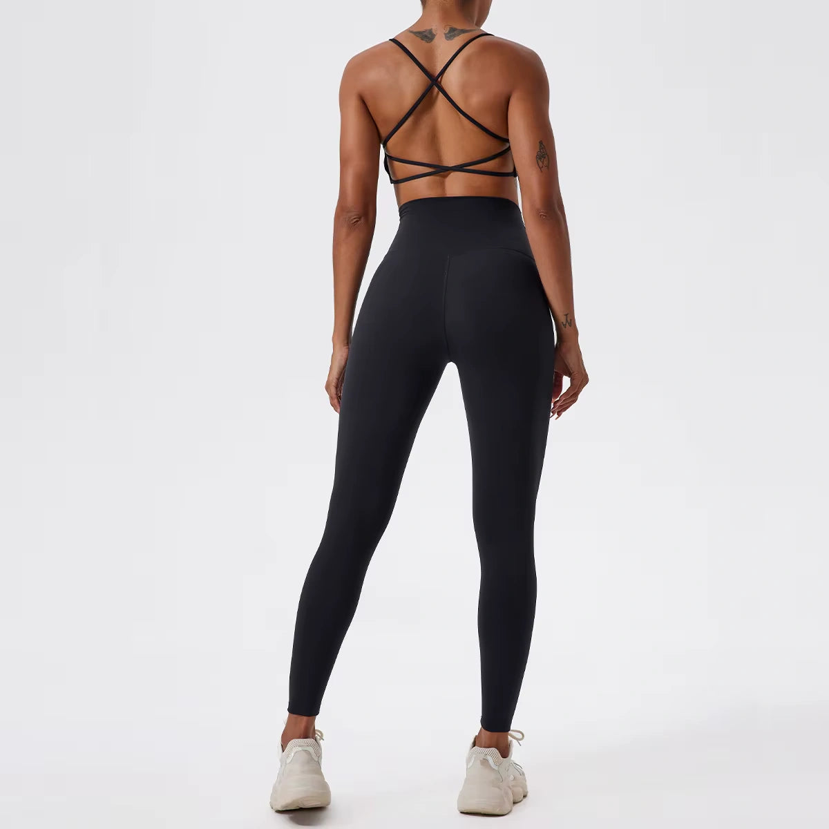 Conjunto Fitness Feminino Calça Legging + Top Esportivo Respirável