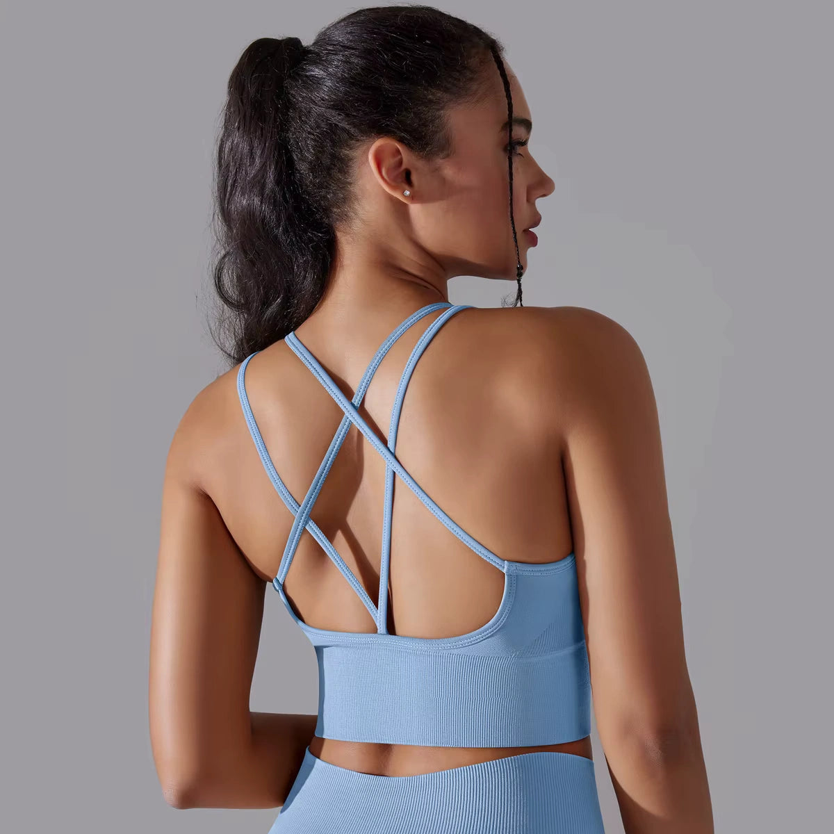 Cropped Fitness Feminino Alto Desempenho Esportivo