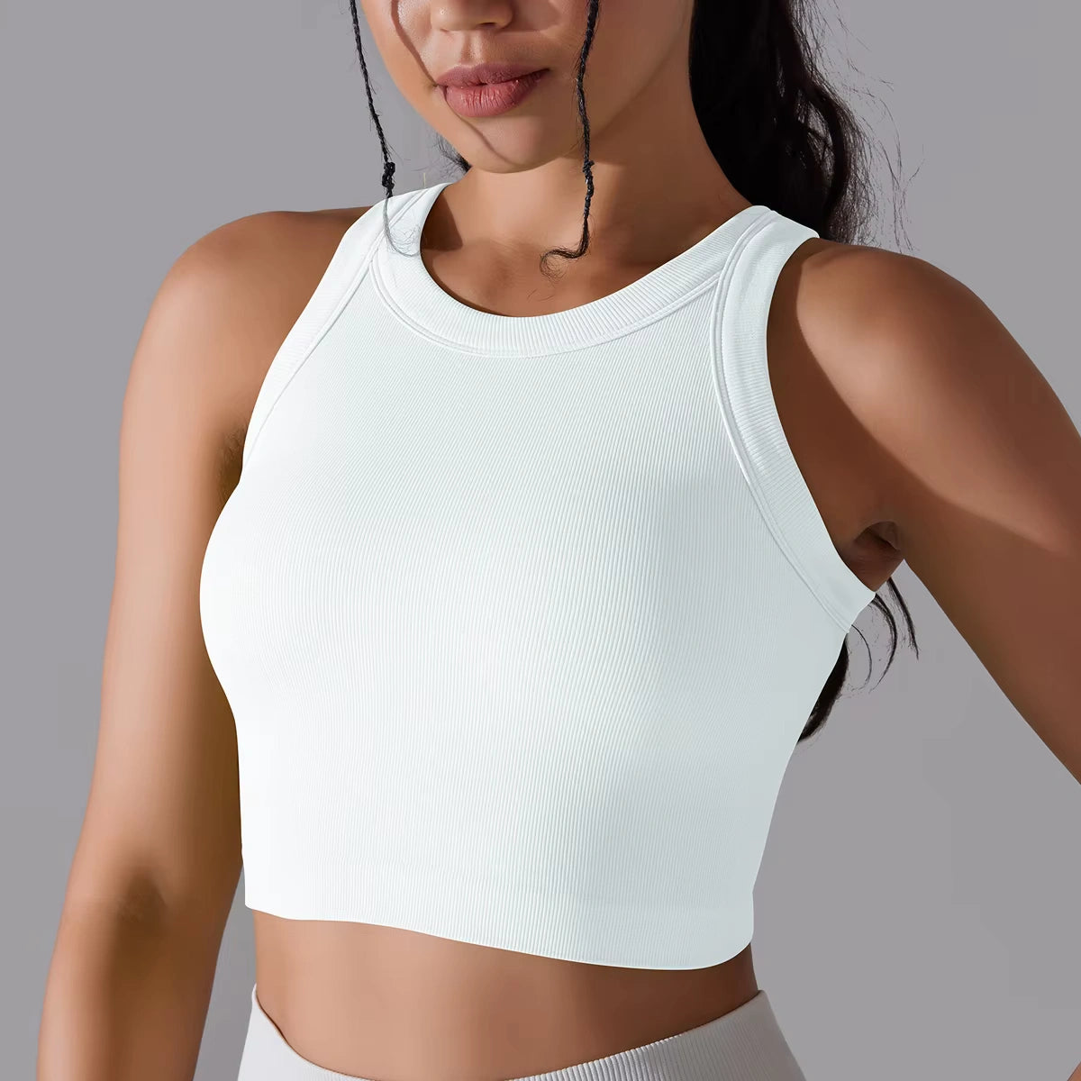 Cropped Fitness Feminino Regata Esportiva Respirável