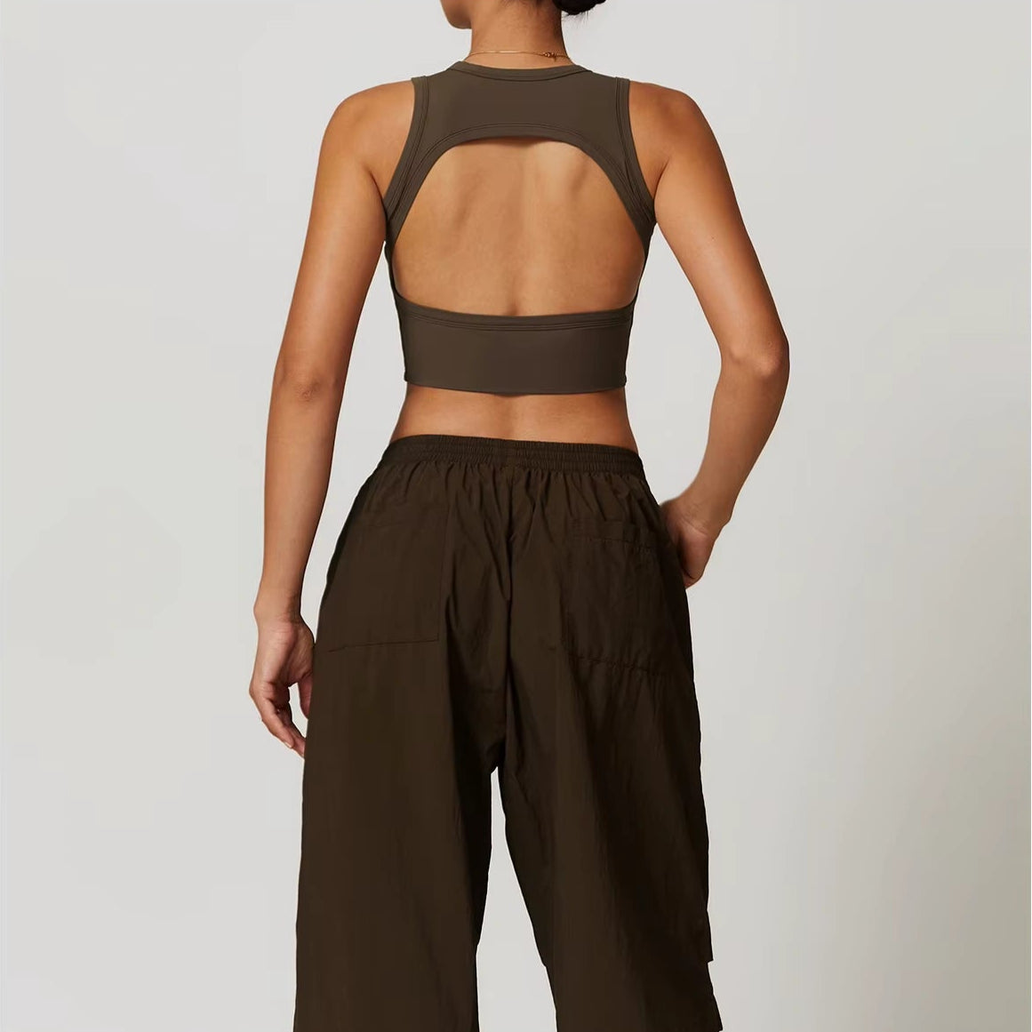 Croopped Fitness Feminino Costas Livres Secagem Rápida