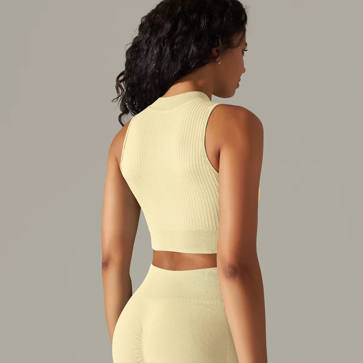 Cropped Regata Fitness Esportiva Feminina com Zíper