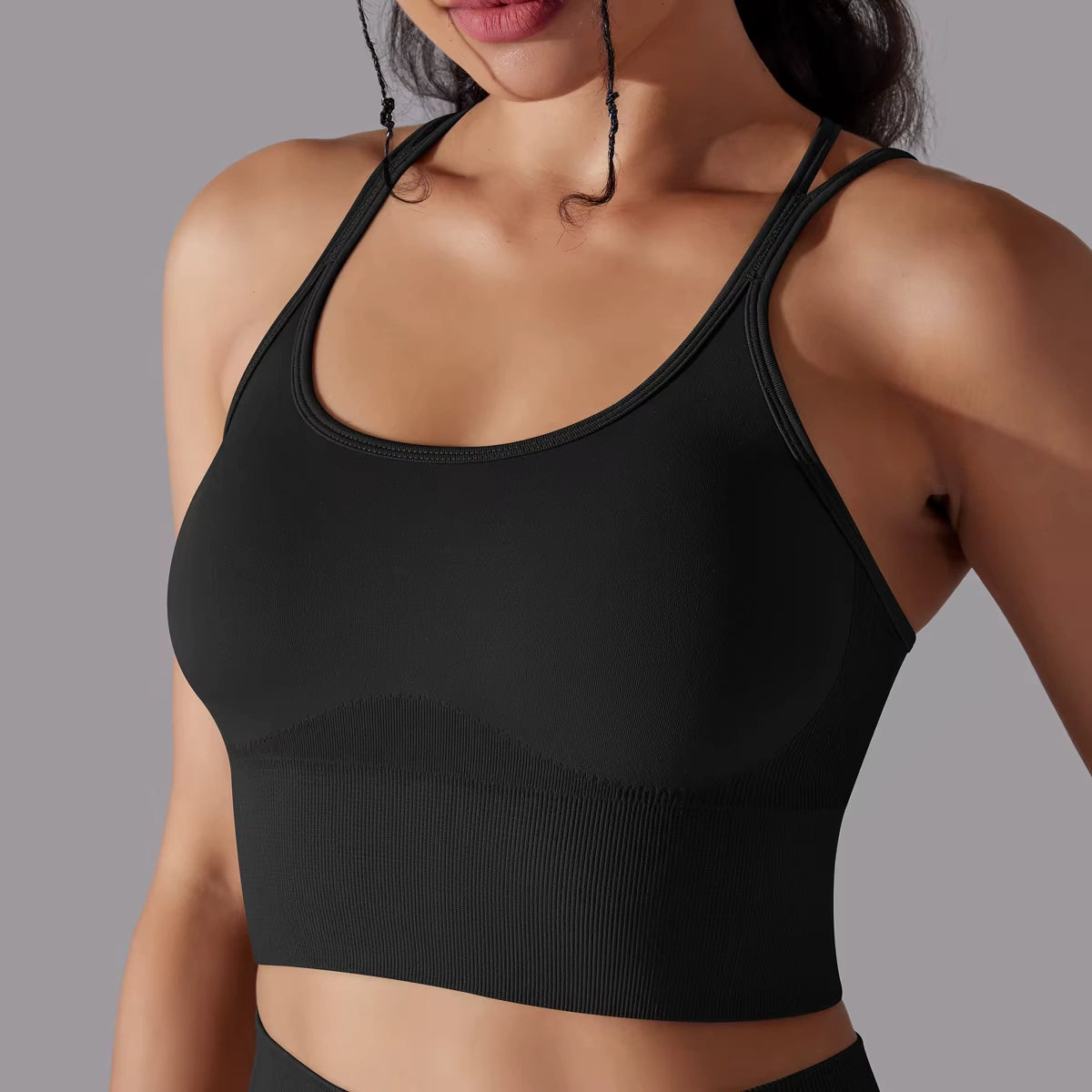 Cropped Fitness Feminino Alto Desempenho Esportivo