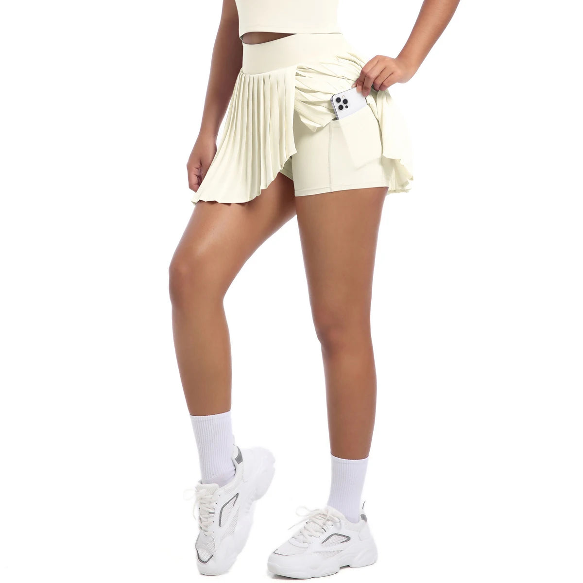 Saia Esportiva Feminina- Cintura Alta