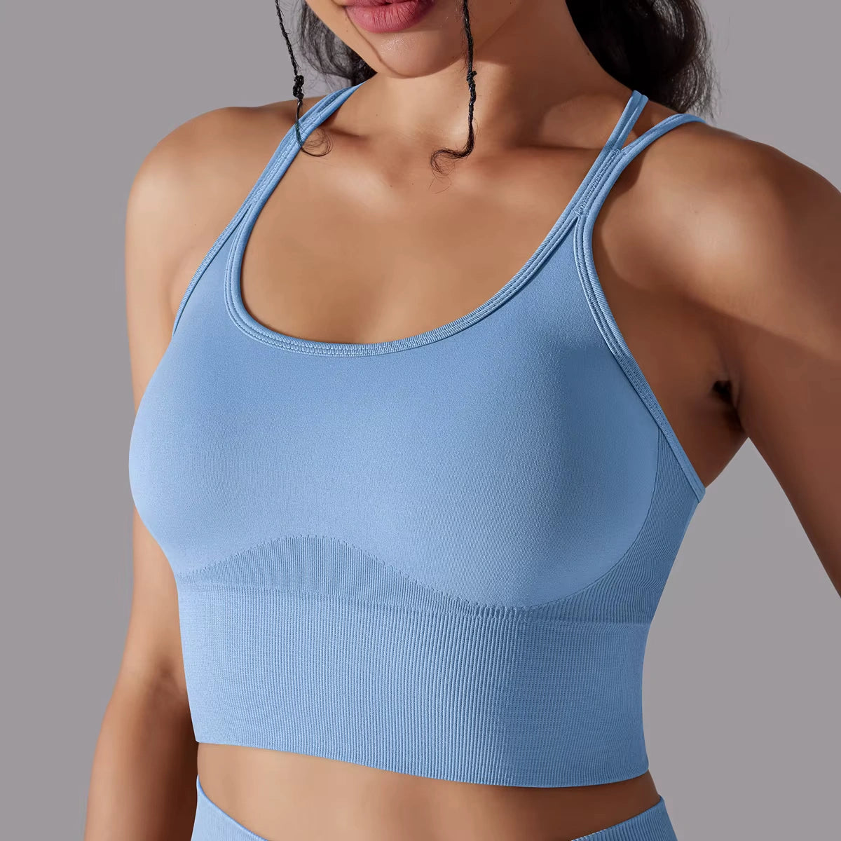 Cropped Fitness Feminino Alto Desempenho Esportivo