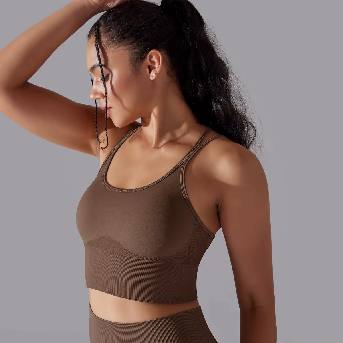 Cropped Fitness Feminino Alto Desempenho Esportivo