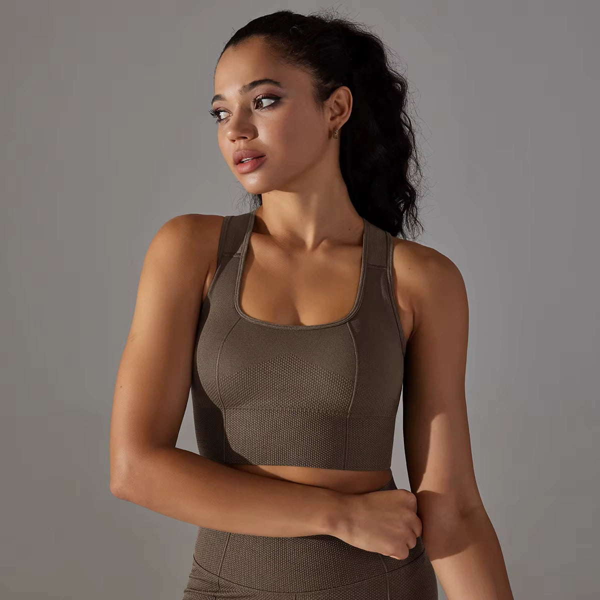 Cropped Feminino Fitness Respirável Justo Esportivo