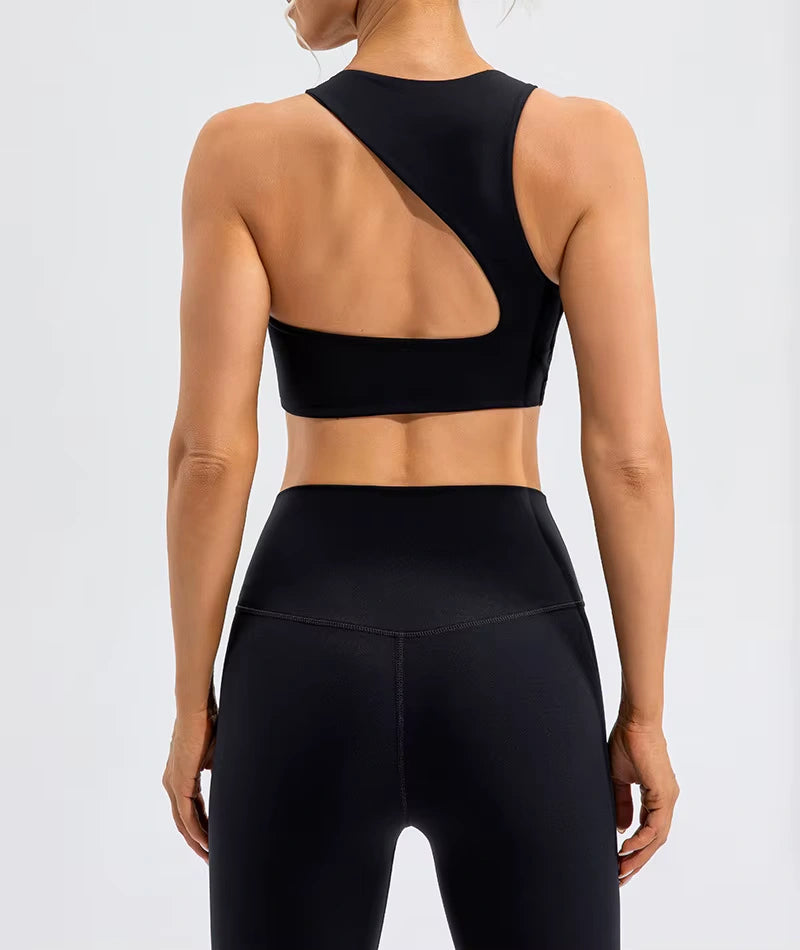 Cropped Fitness Feminino Com Costas Abertas e Secagem Rápida