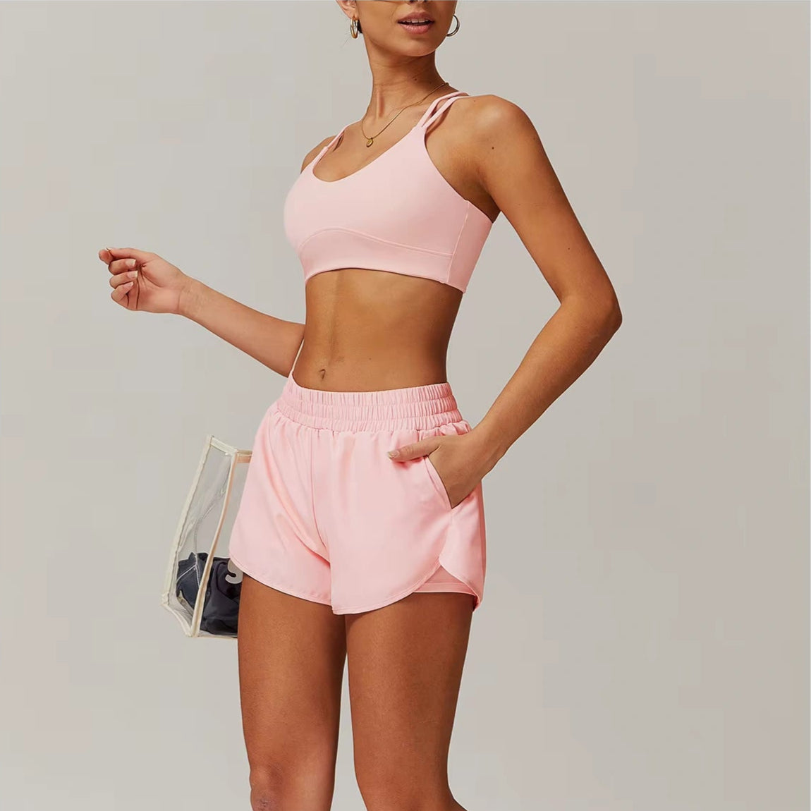 Conjunto Fitness Feminino 2 Peças Confortável e Respirável