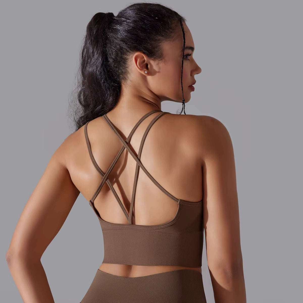Cropped Fitness Feminino Alto Desempenho Esportivo