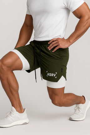 Short de Academia Esportivo  Masculino 2 em 1 - ASRV