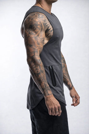 Regata Esportiva Masculina Academia - Com Bolso Lateral