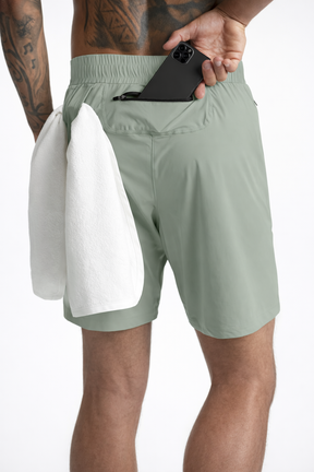 Short de Academia Masculino Slim com Bolso lateral