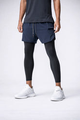 Short de Academia com Legging de Compressão