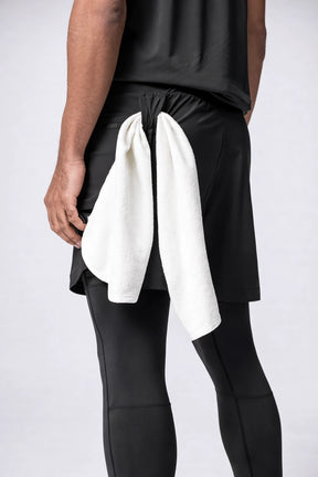 Short de Academia com Legging de Compressão