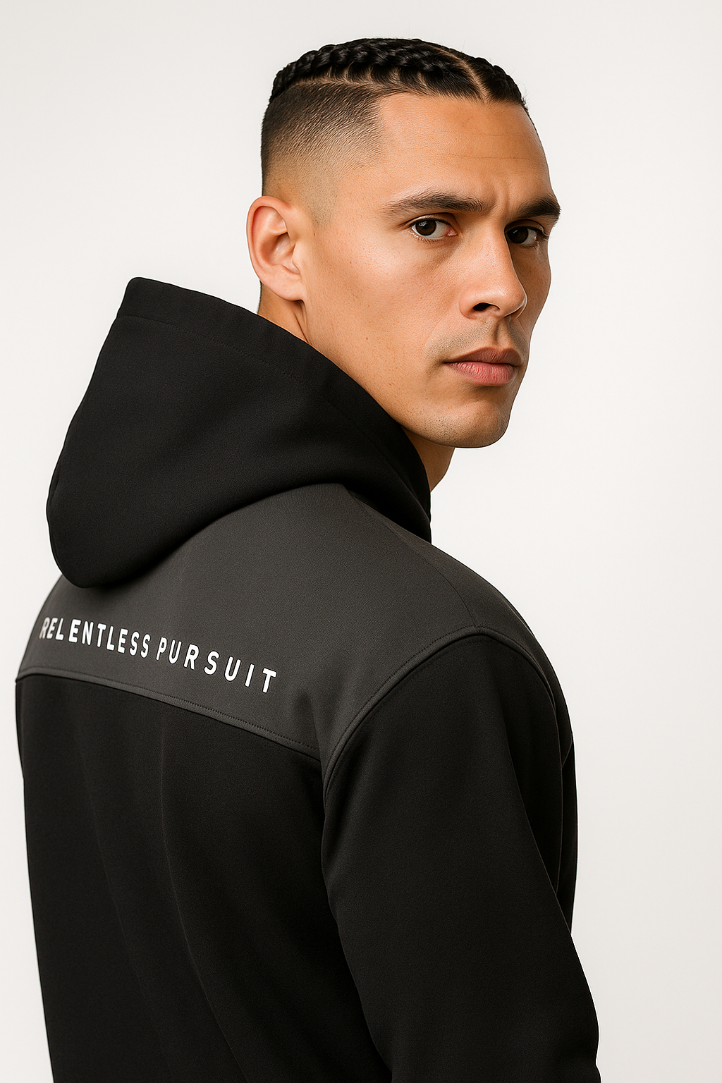 Moletom Esportivo de Algodão Masculino Com Capuz Fitness