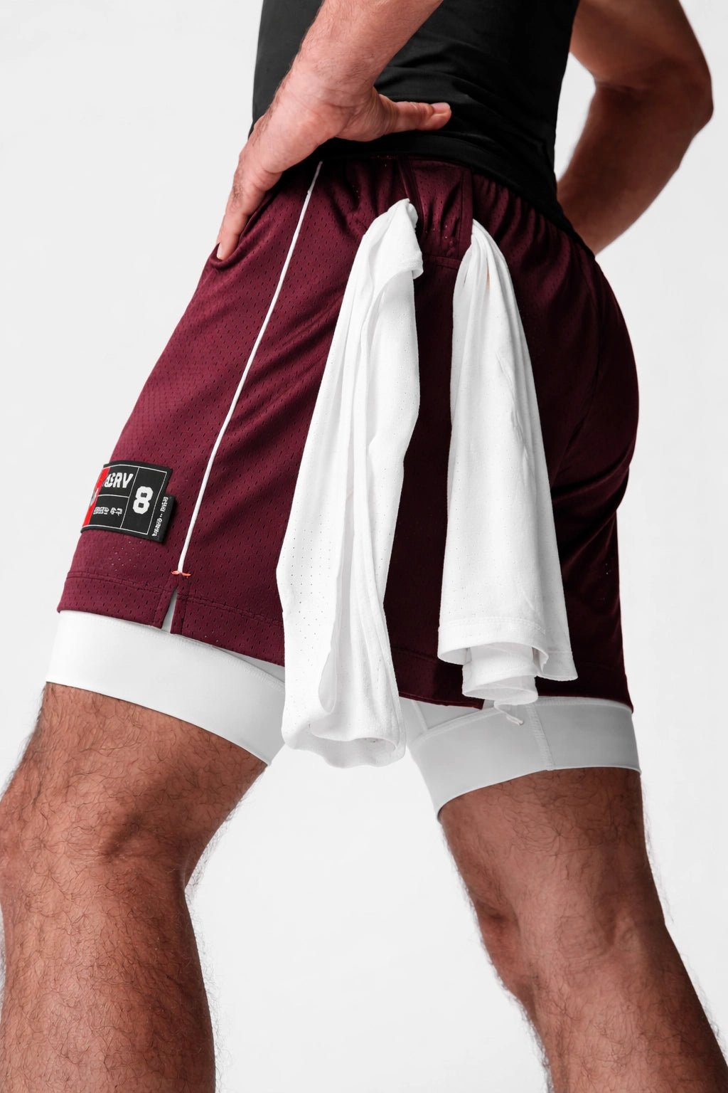 Short Masculino Esportivo Respirável Bolso Interno
