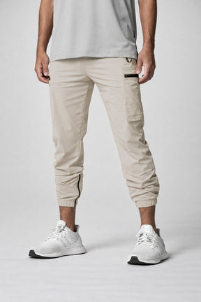 Calça Masculina Esportiva Justa Respirável com Bolso Lateral