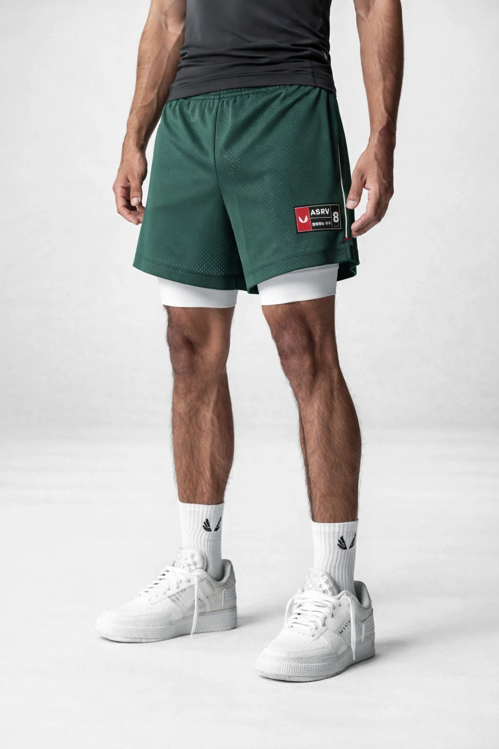 Short Masculino Esportivo Respirável Bolso Interno