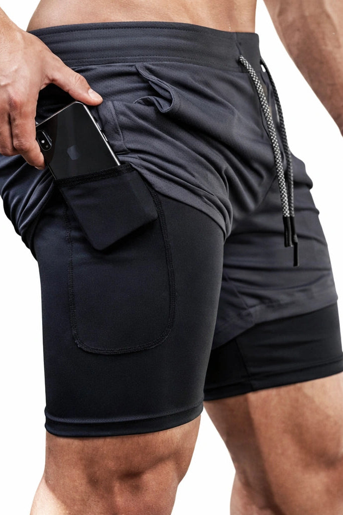 Short Esportivo de Academia Masculino com Bolso Interno - Street Dry 2 em 1