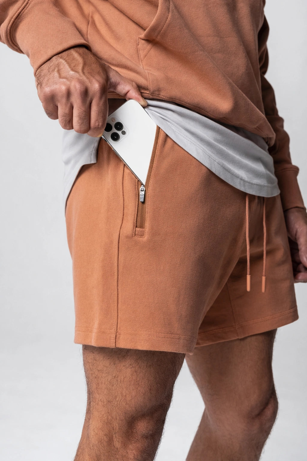 Short Masculino Esportivo Bolso Laterais