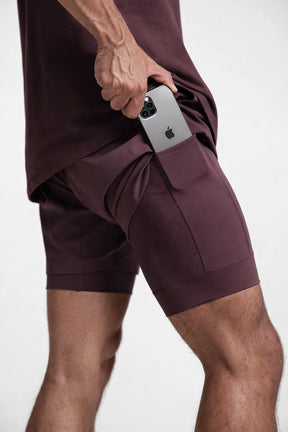 Short Esportivo de Academia Masculino Minimalista Premium 2 em 1 Tauranga