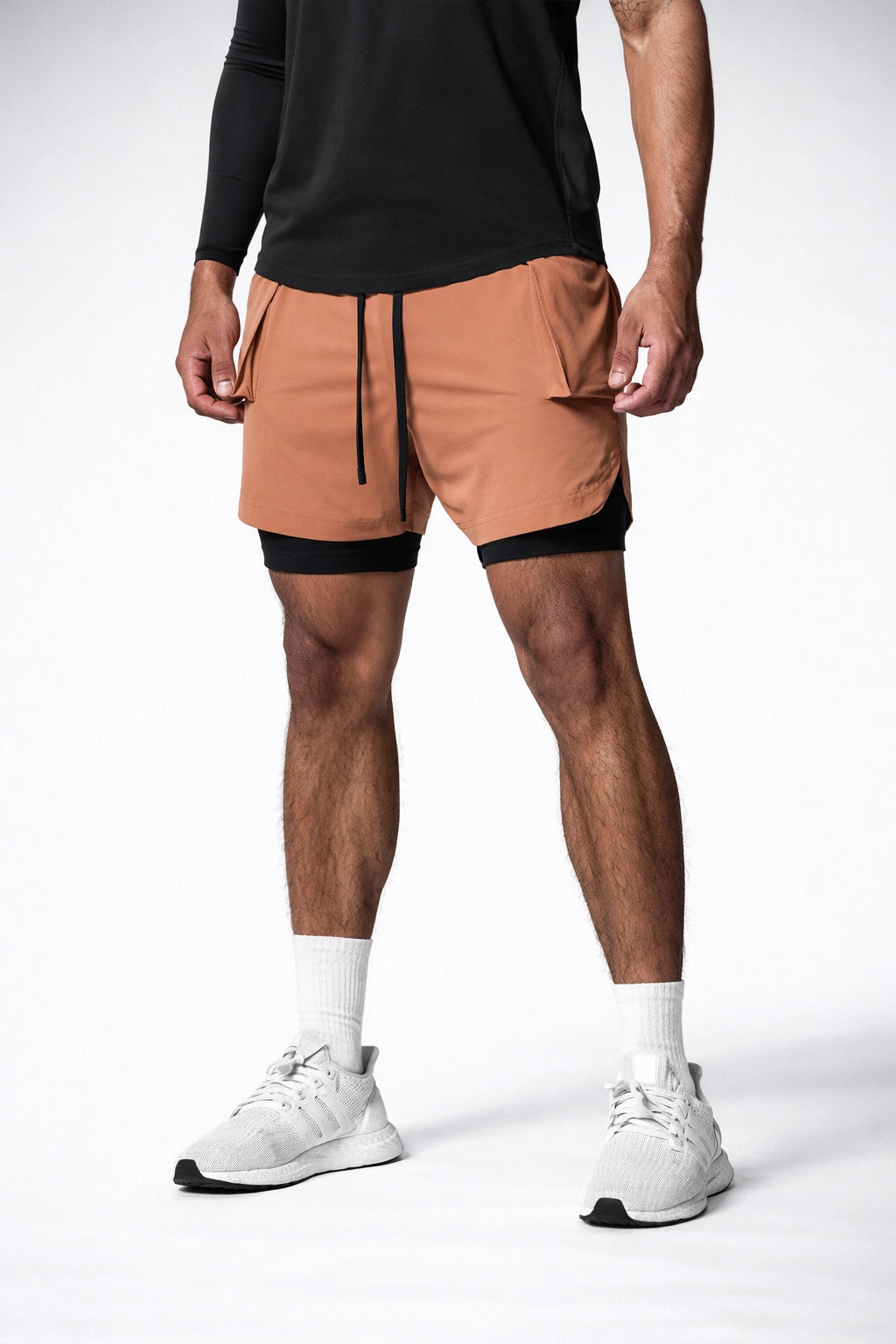 Short Esportivo de Academia com Bolso Lateral