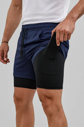 Short Esportivo de Academia Masculino com Bolso Interno - Street Dry 2 em 1