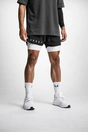 Short Esportivo de Academia Masculino Secagem rápida 2 em 1