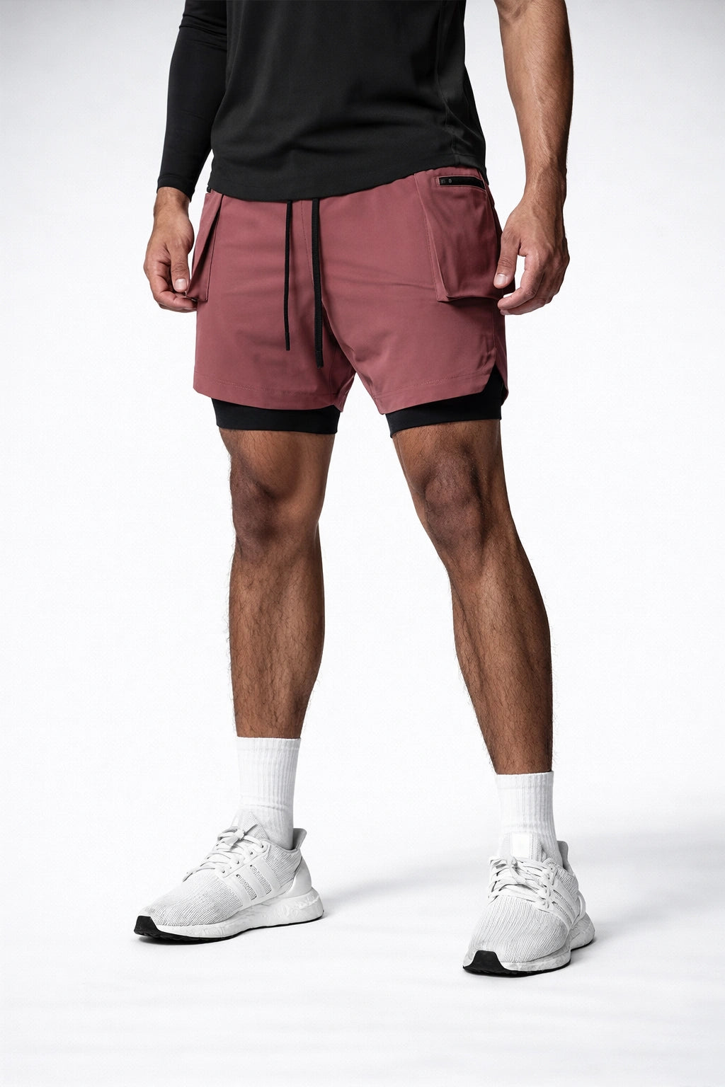 Short Esportivo de Academia com Bolso Lateral