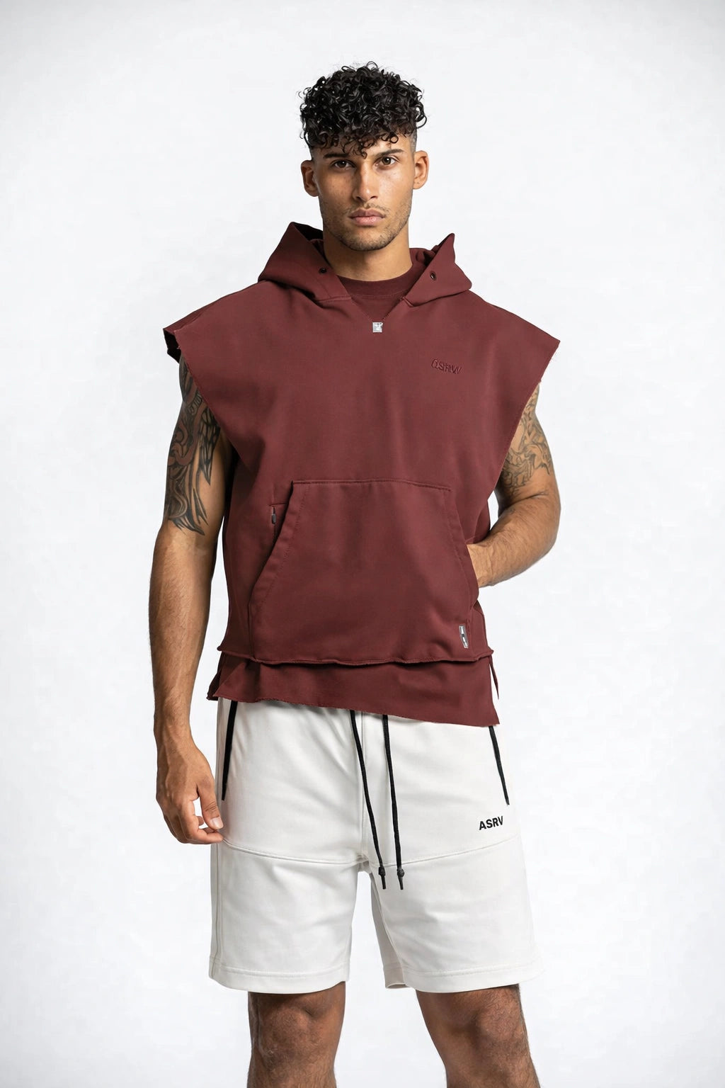 Camiseta de colete com Capuz Academia Premium 2 em 1 - ASRV