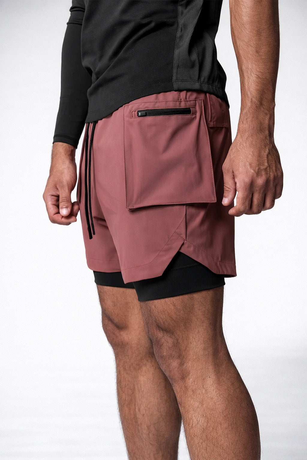 Short Esportivo de Academia com Bolso Lateral