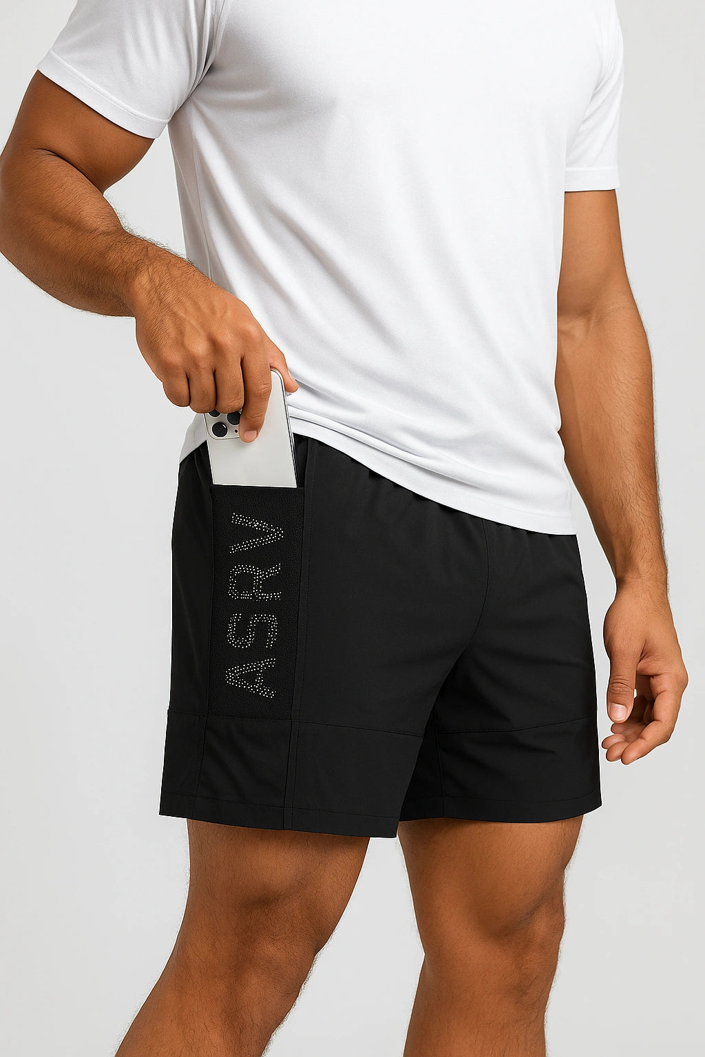 Short Esportivo de Academia  Respirável Masculino ASRV