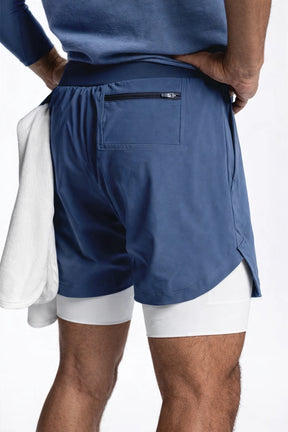 Short Esportivo de Academia Masculino Secagem rápida 2 em 1