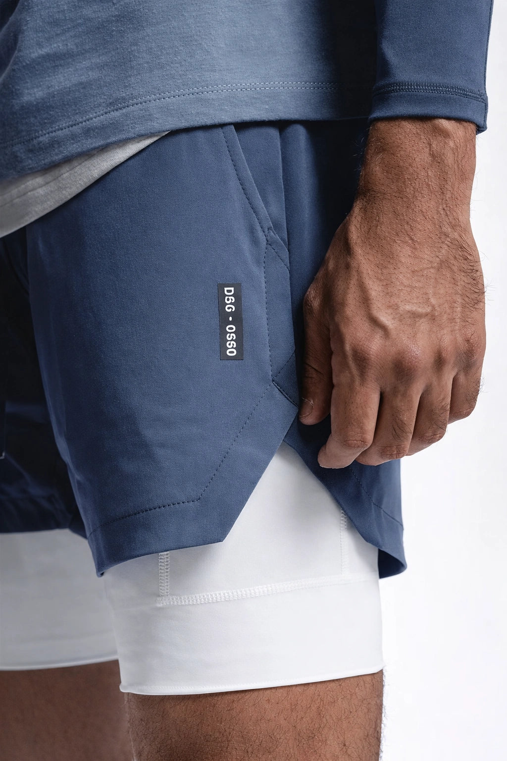 Short Esportivo de Academia Masculino Secagem rápida 2 em 1