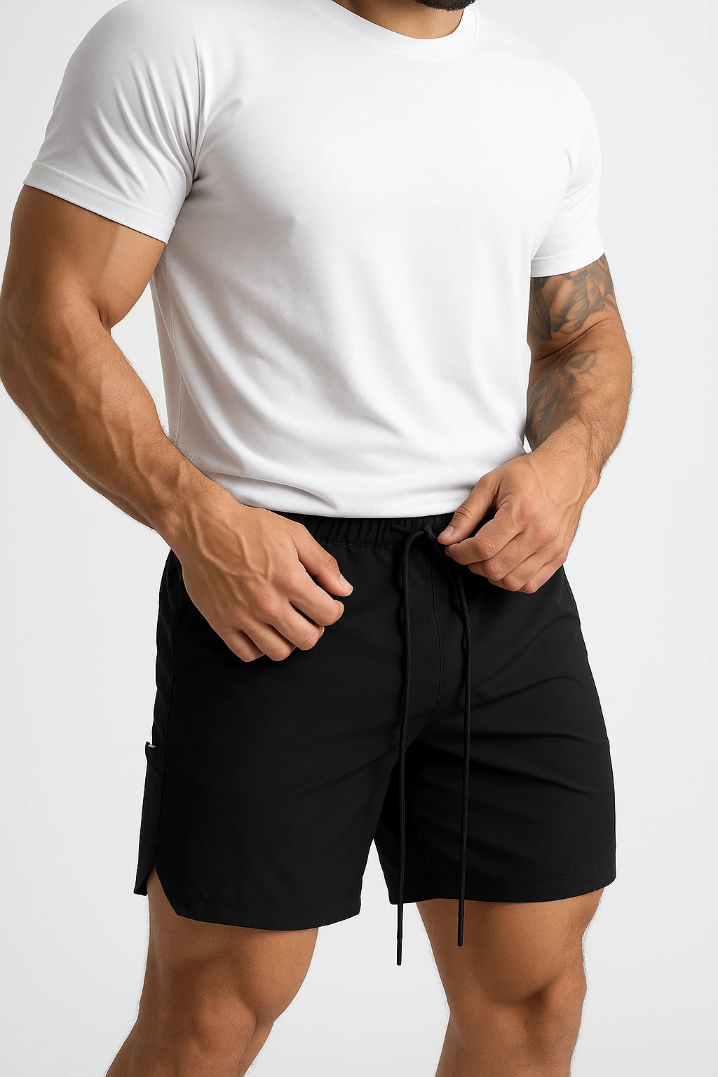 Short de Academia Masculino Slim com Bolso lateral