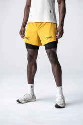 Short Esportivo de Academia  Masculino Respirável 2 em 1 - Slim Run