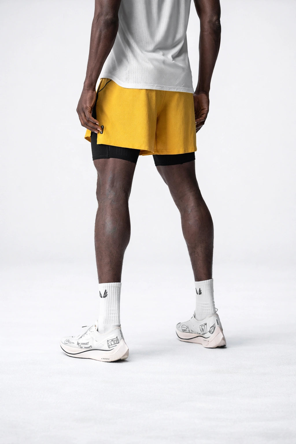 Short Esportivo de Academia  Masculino Respirável 2 em 1 - Slim Run