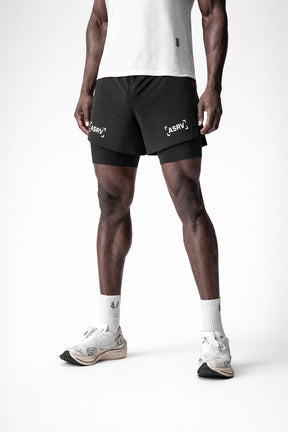 Short Esportivo de Academia  Masculino Respirável 2 em 1 - Slim Run