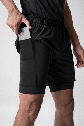 Short Masculino de Academia 2 em 1