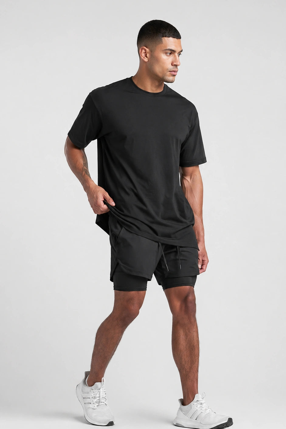 Short Esportivo de Academia Masculino Minimalista 2 em 1 Tauranga