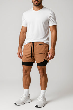 Short Esportivo de Academia com Bolso Lateral