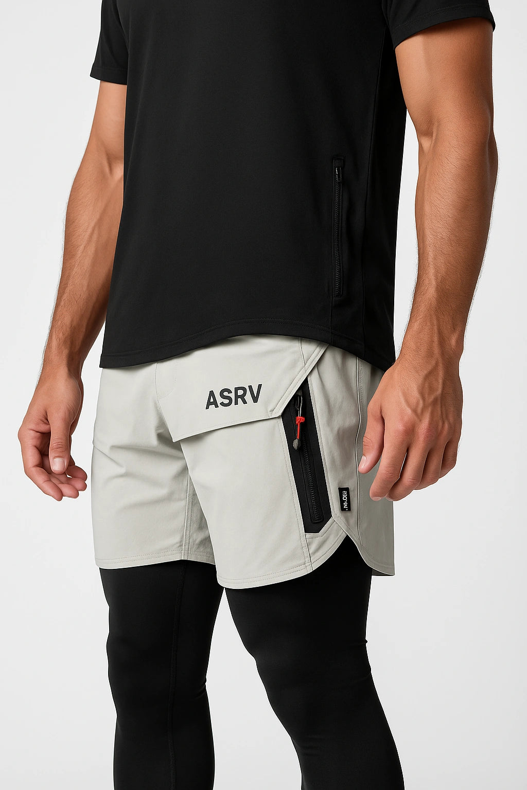 Short Esportivo de Academia  Masculino com Bolso Lateral
