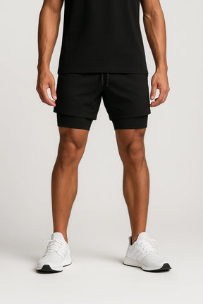Short Esportivo de Academia Masculino Minimalista Premium 2 em 1 Tauranga
