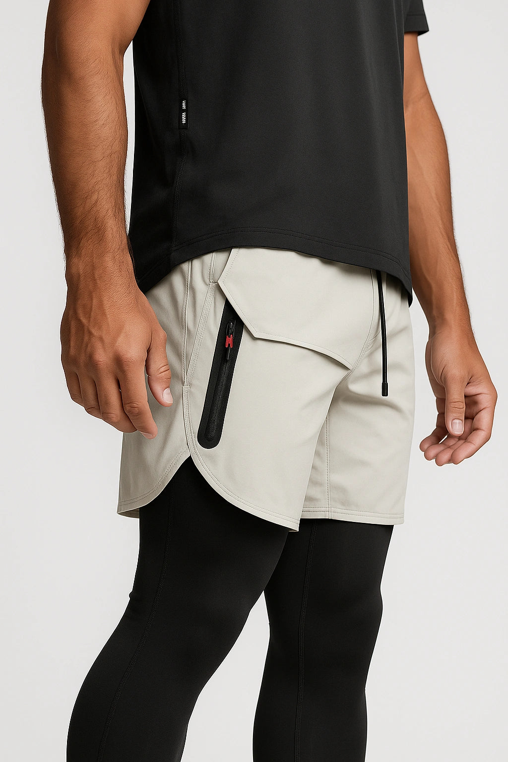 Short Esportivo de Academia  Masculino com Bolso Lateral