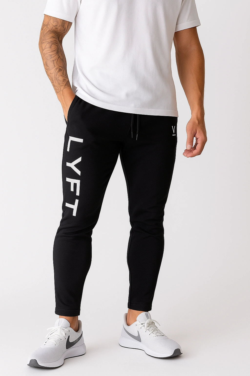 Calça de Academia Masculina Esportiva Justa e Respirável