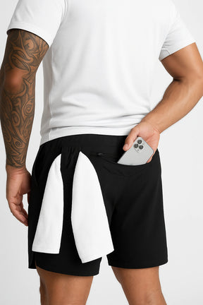 Short de Academia Masculino Slim com Bolso lateral