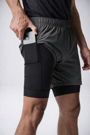 Short Masculino de Academia 2 em 1