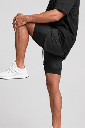 Short Esportivo de Academia Masculino Minimalista 2 em 1 Tauranga