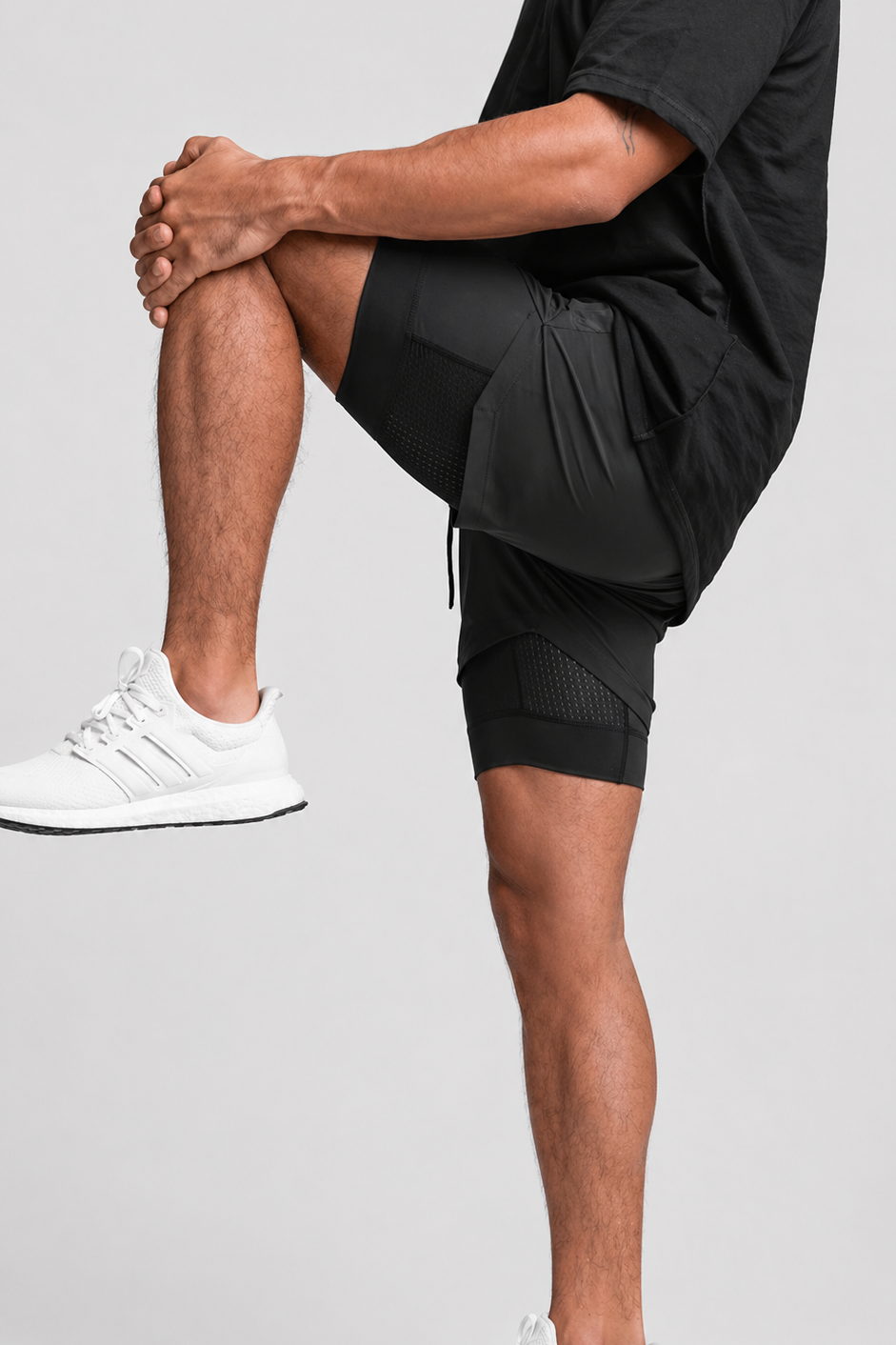 Short Esportivo de Academia Masculino Minimalista 2 em 1 Tauranga