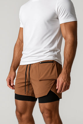 Short Esportivo de Academia com Bolso Lateral